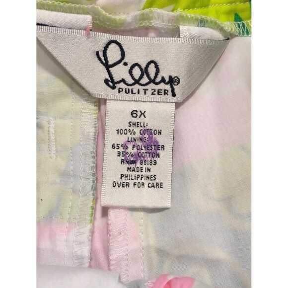 Lilly Pulitzer Stretch Capri Crop Pants Sea Life Sz 6X White Label Lillycore - Picture 4 of 9